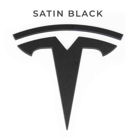 Model Y Replacement TESLA T Logo Emblems for Hood & Trunk (1 Pair, 4 P ...