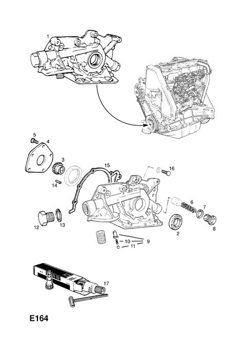 Opel Astra G Zafira A Oil Pump And Fittings Opel Epc Online