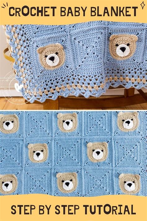 Free Easy Bear Crochet Baby Blanket Pattern Video Tutorial Artofit