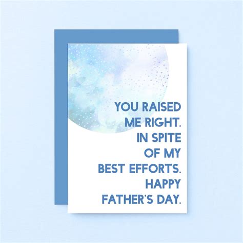 Funny Father's Day Card From Son Funny Card for Dad From Daughter ...