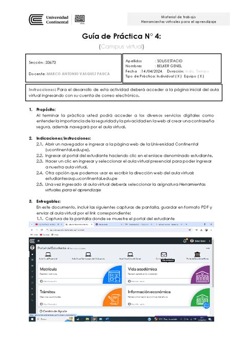 Guia Practica De La Semana 04 Herramientas Virtuales Para El