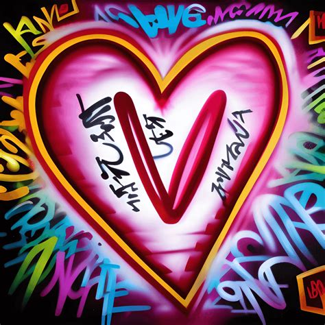 Love Graffiti Style Word Art · Creative Fabrica