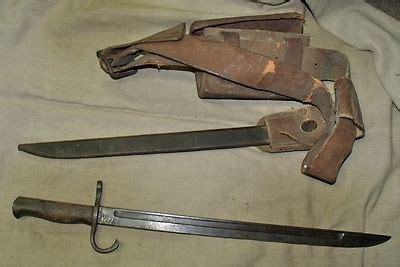 WWII Japanese Type 99 Rifle Bayonet W/Scabbard Belt & Cartridge Pouch ...