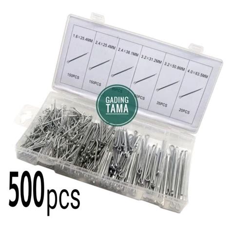 Jual Cotter Pin Split Pen Baja Galvanis 500 Pcs Shopee Indonesia