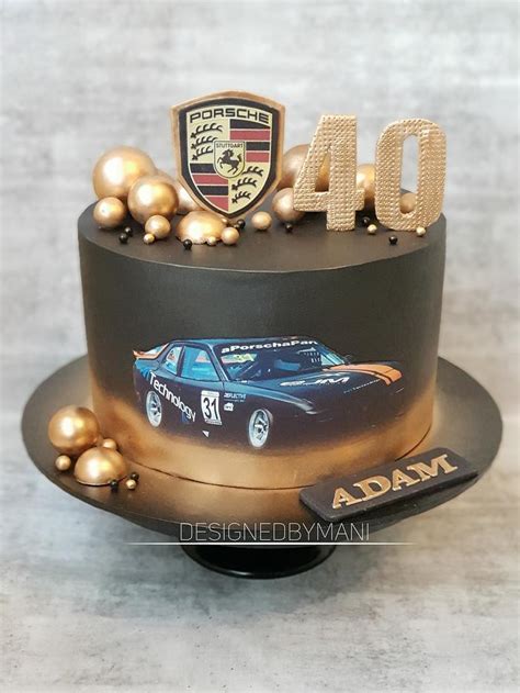 Porsche Car Cake Decorated Cake By Designed By Mani CakesDecor