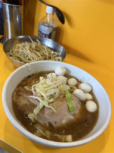 ジュンジ on Twitter RT chori 39 ラーメン二郎 八王子野猿街道店2 シークァーサーつけ麺 麺宿儺めYsNs