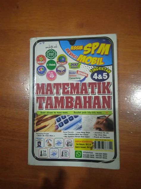 Matematik Tambahan Spm Revisi Mobile Hobbies Toys Books Magazines