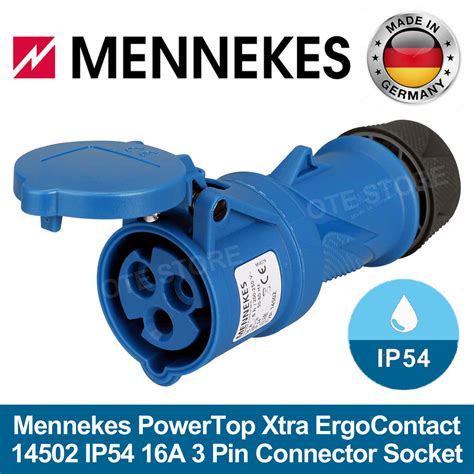 mennekes cee powertop xtra ergocontact ip    pin connector
