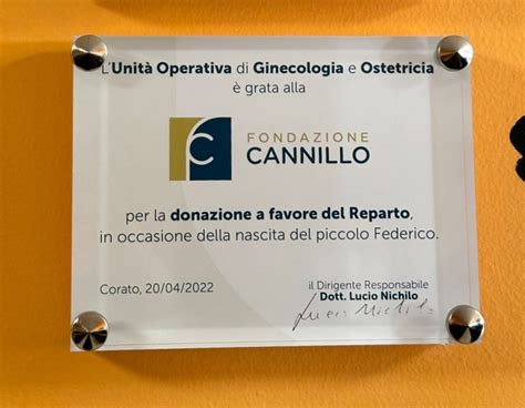 LA FONDAZIONE CANNILLO DI NUOVO CON LOSPEDALE UMBERTO I UNA NUOVA