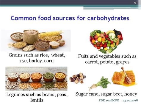 1 Carbohydrates As A Main Food Component Carbohydrates