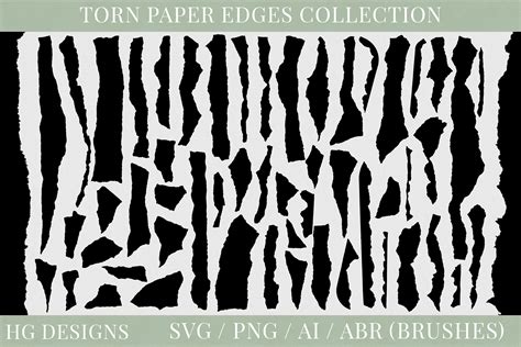 Torn Paper Edges Brushes and More Graphic by HG Designs · Creative Fabrica