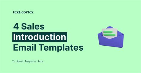 4 Sales Introduction Email Templates To Boost Response Rate