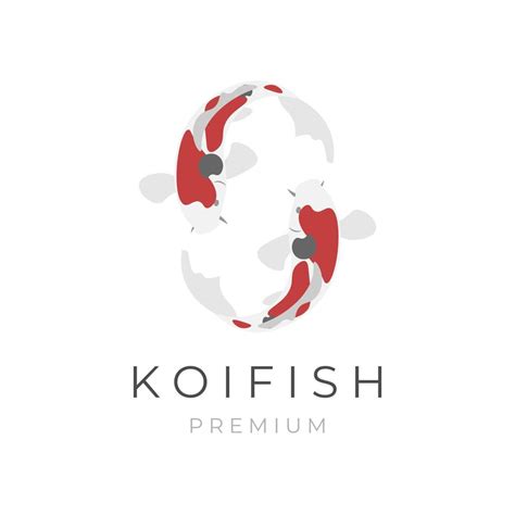 Rotating Twin Koi Fish Vector Illustration Logo 11425025 Vector Art At