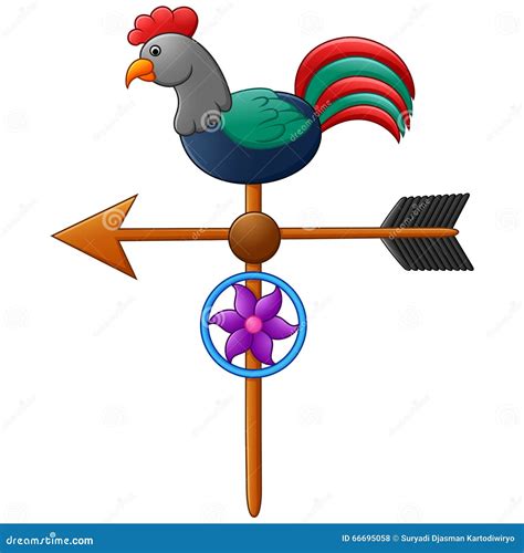 Weather Vane Illustration Stock Vector Illustration Of Farm 66695058