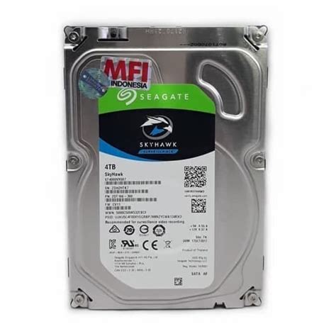 Jual Hard Disk Seagate Skyhawk 4tb Mfi Hdd Khusus Cctv Shopee