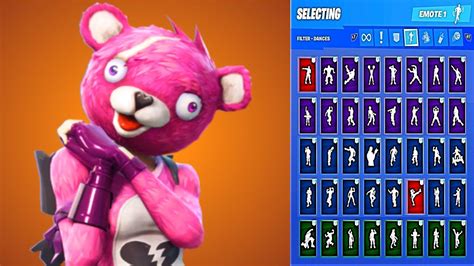 CUDDLE TEAM LEADER SKIN SHOWCASE WITH ALL FORTNITE DANCES EMOTES