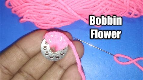 Super Easy Bobbin Flower Making Idea With Woolen Hand Embroidery