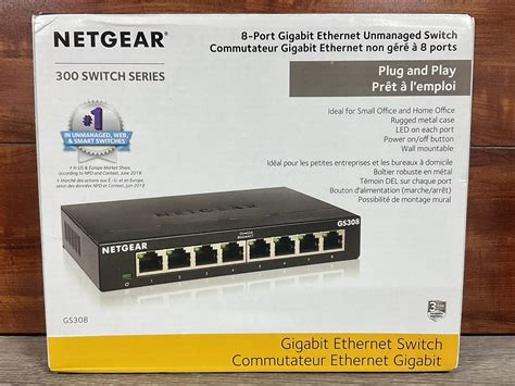 Port Gigabit Ethernet Unmanaged Switch Gs Home Network Hub Office