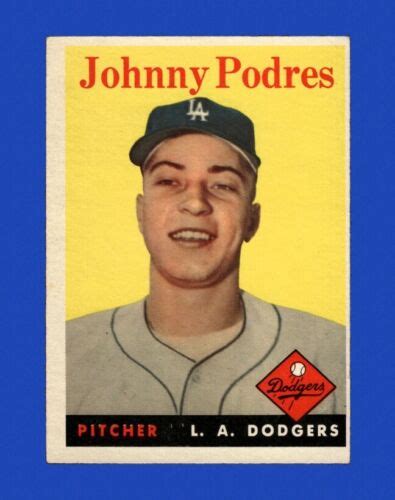 1958 Topps Set Break 120 Johnny Podres EX EXMINT GMCARDS EBay