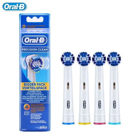 4 heads Oral B Braun Precision Clean Replacement Electric Toothbrush Heads For Braun Toothbrush ...