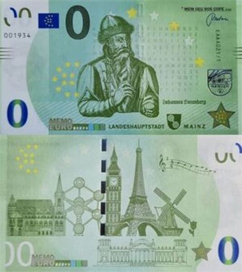 0 Memo Euro Mainz Federal Republic Of Germany Numista