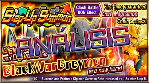 TIRAR O SALTAR Análisis Step Up Summon BlackWargreymon Digimon