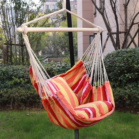 Hammock Chair Swing Cotton Swing Hammock Chair For Outdoor Or Indoor ...