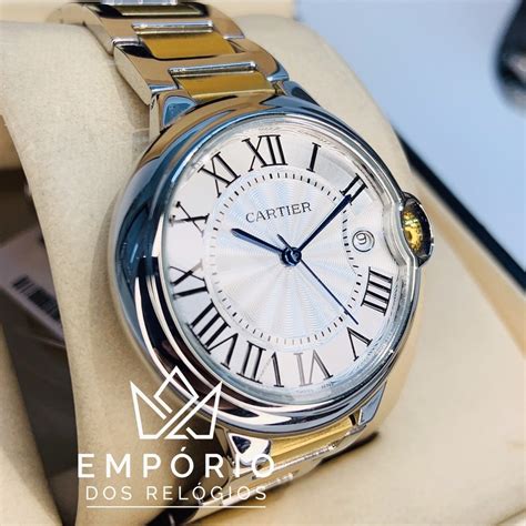 Cartier Ballon Bleu 36 Aço E Dourado Réplicas De Relógios Premium Aaa