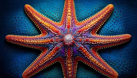 Premium AI Image | a starfish of 1000 colors