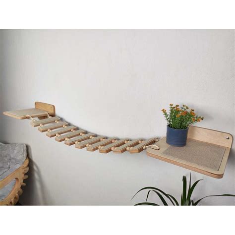 Wall Mounted Cat Suspension Bridge - Single - CatsPlay Superstore