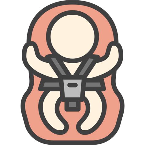 Asiento de coche de bebé Iconos gratis de seguridad