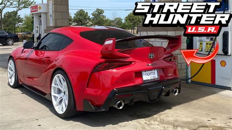 For Toyota Supra A90 Modified Carbon Fiber Streethunter 52 Off