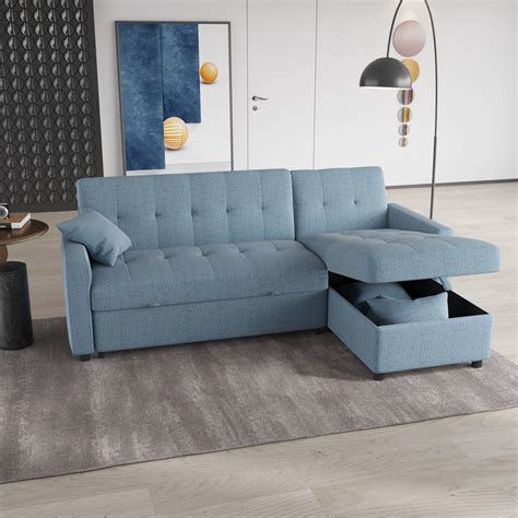 Sectional Sleeper Sofa with Storage - Atunus