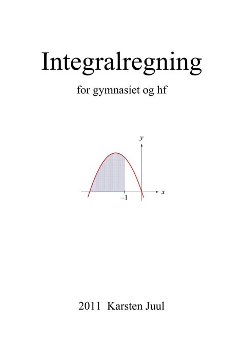 Integralregning Matematik I Gymnasiet Og Hf