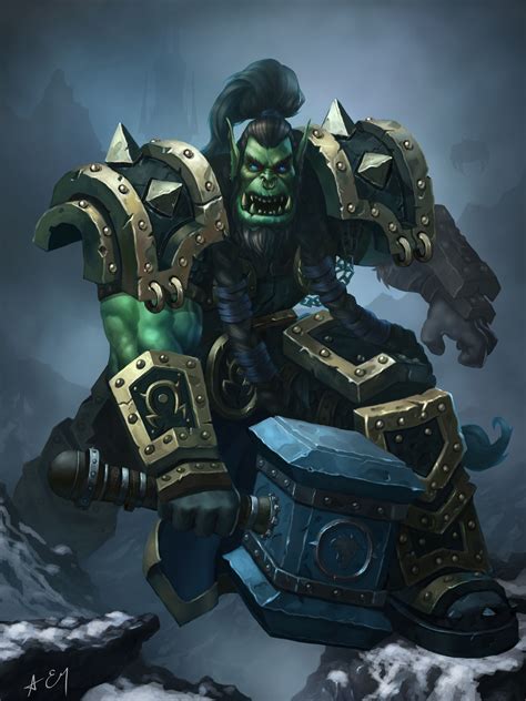 Thrall By Anton Evsyukov Digital Artist Warcraft Orc Warcraft Ii