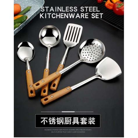 Jual Spatula Set Stainless Steel In Kitchen Alat Masak Dapur Set Di