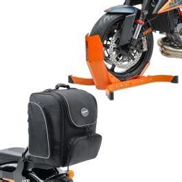 Set Moto Sacoche Sissybar Arri Re Tm Litres Noir Craftride Avec