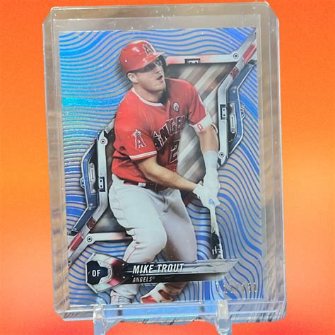 Topps Hi Tek Mike Trout Blue Ht Mt