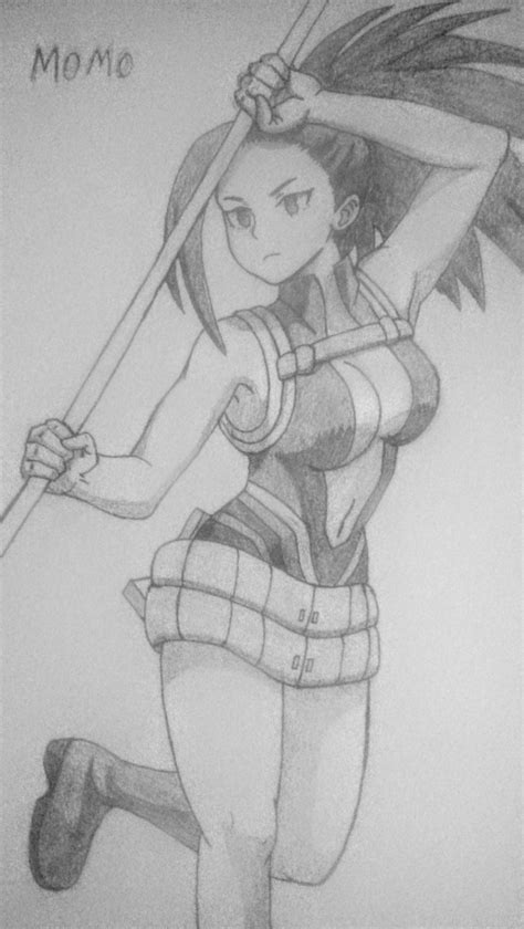 Drawing of momo.☺ : r/BokuNoHeroAcademia