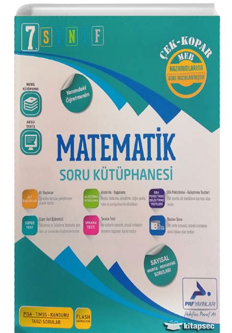 7 Sınıf Matematik Soru Kütüphanesi Prf Paraf Yayınları 9786057806239