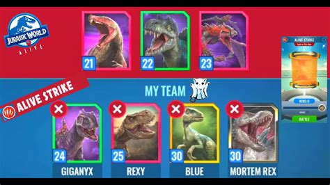 Giganyx Rexy Blue Emperor Mortem Rex Vs The Expert Alive Strike