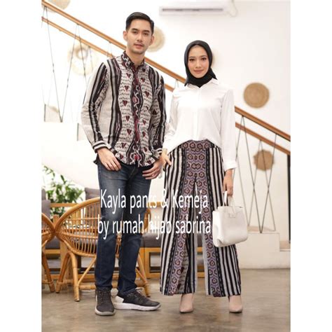 Jual Sabrina Tenun Kayla Couple Kayla Pants Kemeja Shopee Indonesia