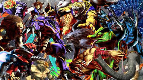 Bloody Roar All Beast Drives Ever Bloody Roar Bloody Roar Bloody