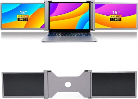 Monitor de Computadora Portátil de Pantalla Triple Pantalla IPS Full