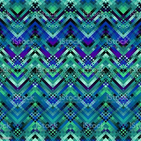 Geometric Abstract Pattern Tileable Vector Image Stock Illustration