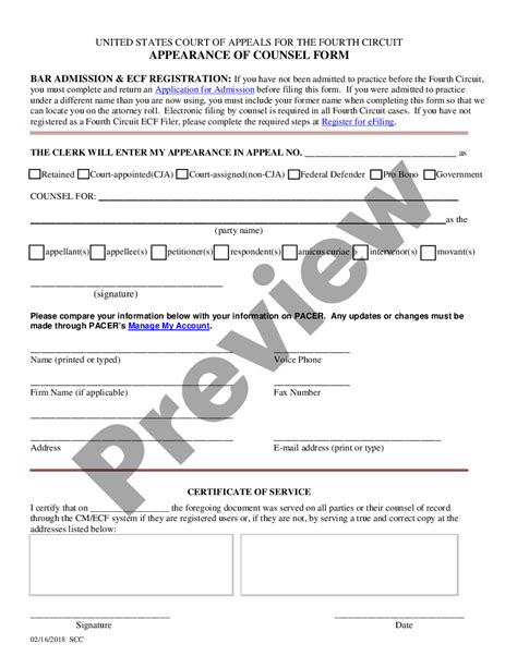 Appearance Of Counsel Us Legal Forms