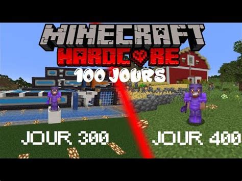 SURVIVRE 400 JOURS EN HARDCORE SUR MINECRAFT YouTube