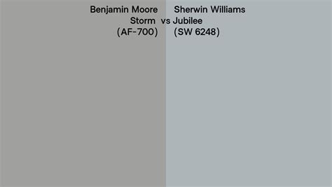 Benjamin Moore Storm Af 700 Vs Sherwin Williams Jubilee Sw 6248