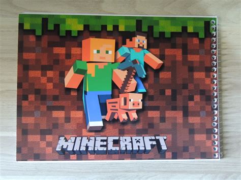 Kit Escolar E Caderno De Desenho E Cartografia Minecraft Elo