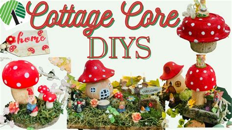 MUST TRY COTTAGE CORE DIYs 5 EASY DIY MUSHROOMS DECOR DOLLAR TREE